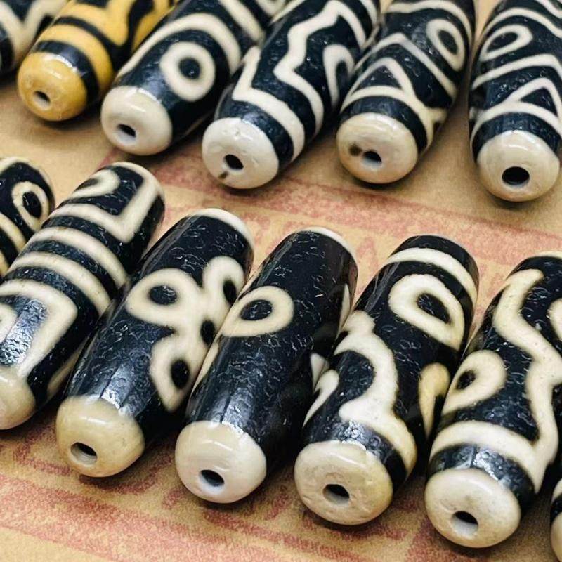 保真品西藏天然玛瑙天珠吊坠一三六九眼包浆做旧项坠男女颈坠手链