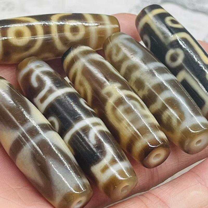 保真品西藏天然玛瑙天珠二五六九眼单颗吊坠项坠男女颈坠配饰48mm