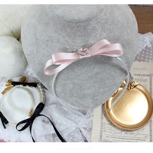 少女感莫兰迪粉发箍头箍发卡头饰品钻石龙心配饰公主甜妹甜美百搭