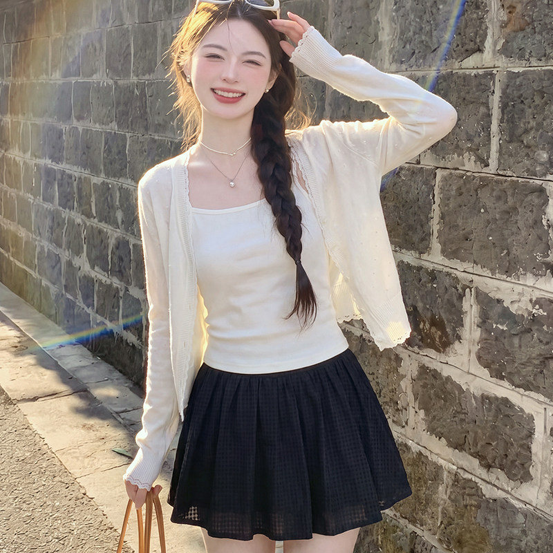 冰丝防晒针织开衫轻薄款披肩外套