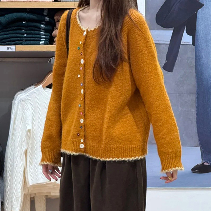 设计感针织衫多巴胺圣诞毛衣外套