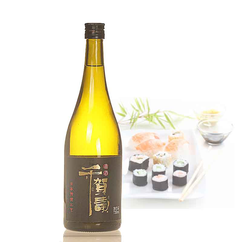 千贺寿清酒730ml 女生低度酒 日本清酒酿造清酒 日式低度酒