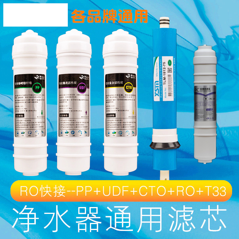 适用于沃净水器滤芯 RO纯水机10寸净水机pp棉颗粒压缩活性炭