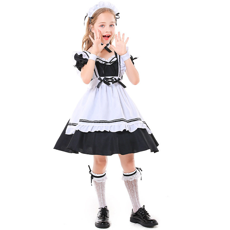 甜美连衣裙游戏角色女仆扮演服
