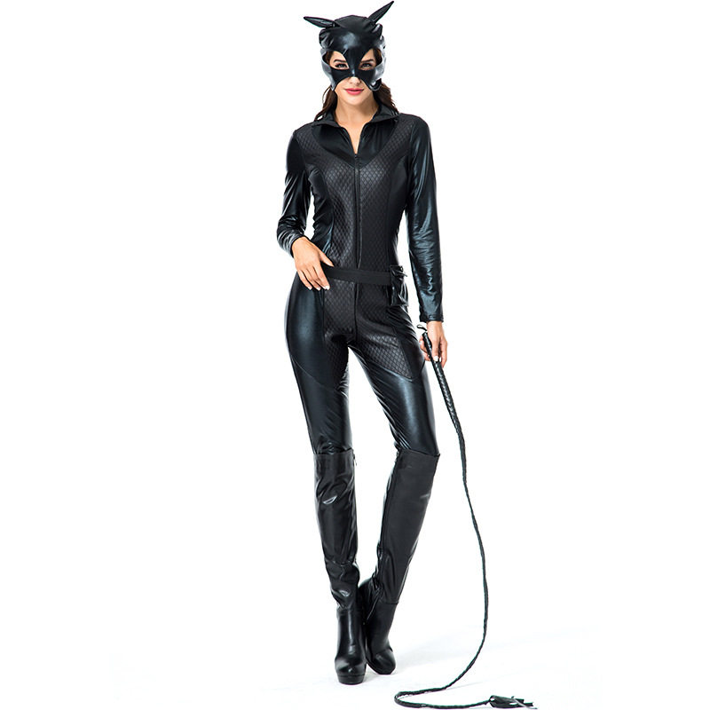 猫女郎万圣节cosplay演出