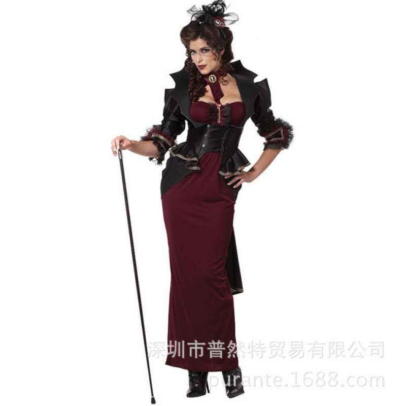 欧美新款万圣节女巫吸血鬼服