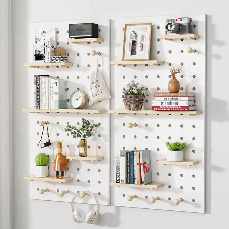 洞洞板置物架墙上隔板墙面收纳挂板壁挂书架装饰品摆件展示架,住宅家具,搁板/置物架/家用陈列架,淘宝优惠券,粉丝福利购,淘宝优惠卷