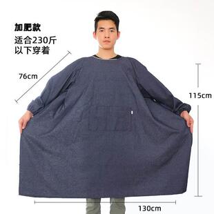 卸水泥围裙成人工作服反穿衣搬运男性牛仔布防污罩衣电焊工围裙长