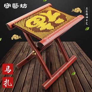 高档马扎实木折叠凳子便携户外子山东钓鱼家用式高木头小板凳