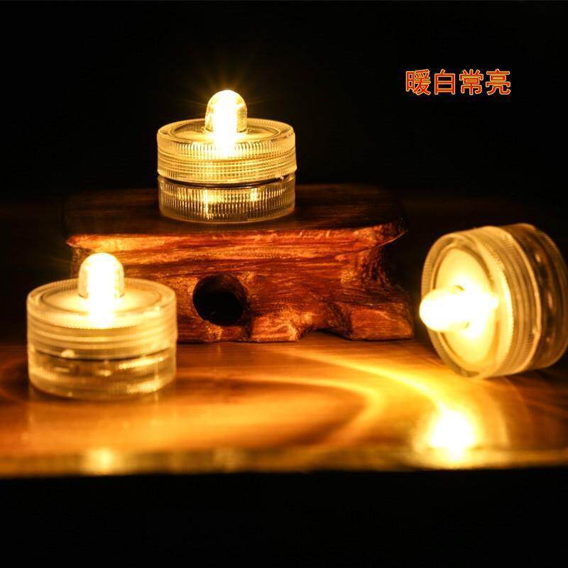 万圣节diy南瓜手工led纽扣电池小灯泡迷你自带开关电子发光蜡烛灯