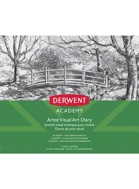 得韵Academy学院系列圈装A4艺术家日记本横向80页素描填色彩铅绘画本册（R31135F）