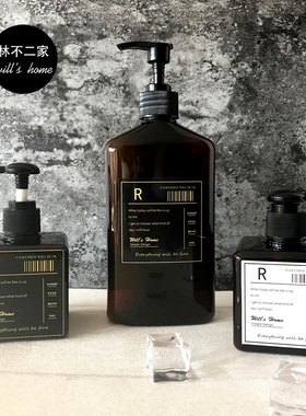 北欧ins分装瓶乳液瓶洗发水瓶塑料瓶子冷淡风洗手液瓶沐浴露按压