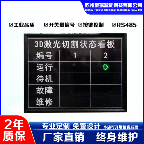 工业设备数据展示电子看板 车间生产管理显示屏Modbus协议485/TCP