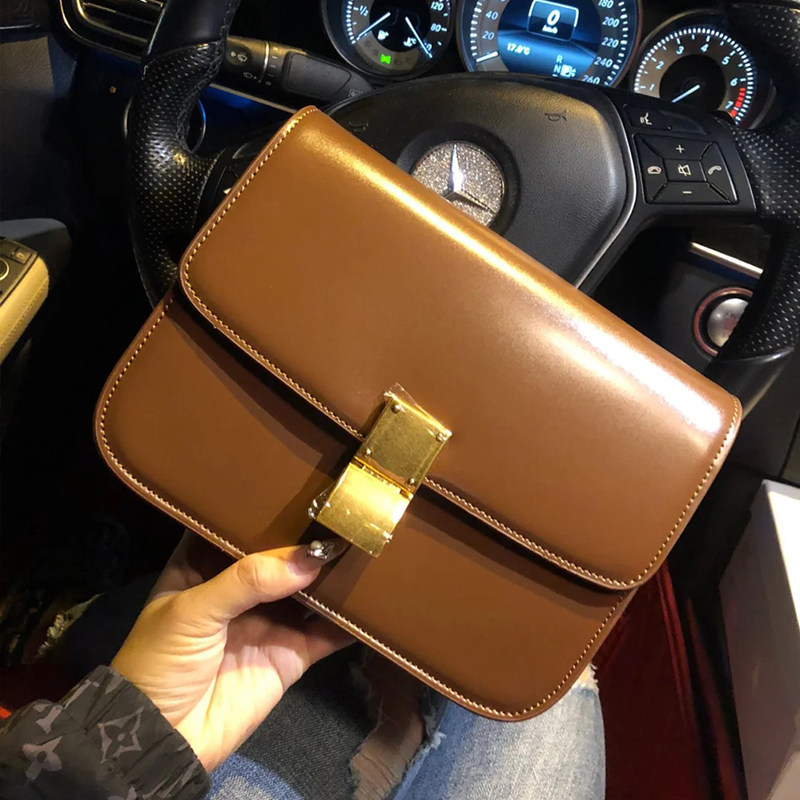 小ck女包box豆腐包2020新款潮秋冬百搭单肩斜挎包简约复古小方包