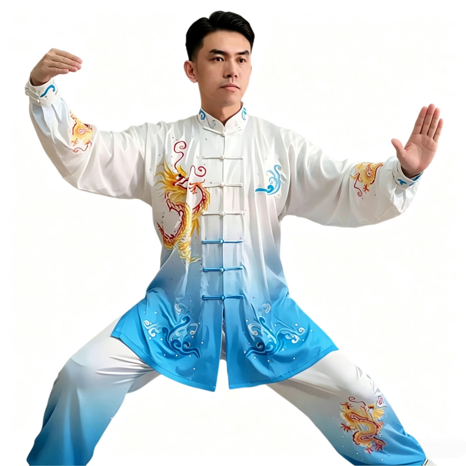 金鹤武术新款男士刺绣太极比赛