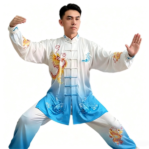 金鹤武术新款男士刺绣太极比赛
