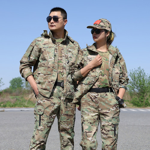 迷彩服套装男女耐磨战术服