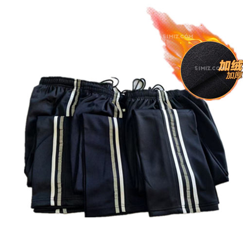 双杠反光条学生校服运动裤