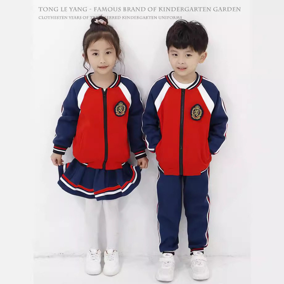 2026春秋中小学校服 新款幼儿园园服三件套 儿童班服套厂家批发