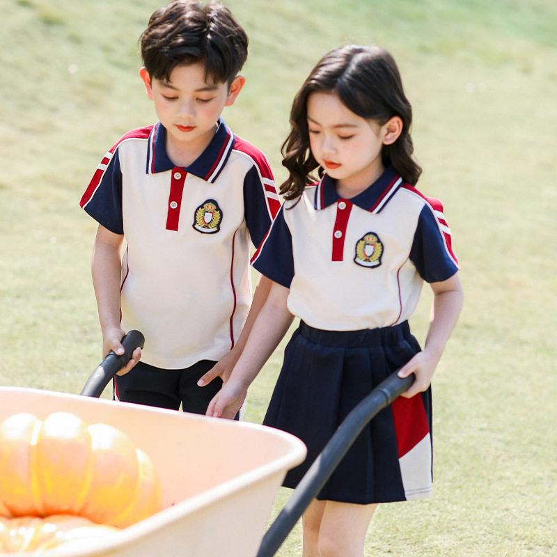 夏装小学生班服一年级夏季新款校服套装幼儿园园服大班毕业服新