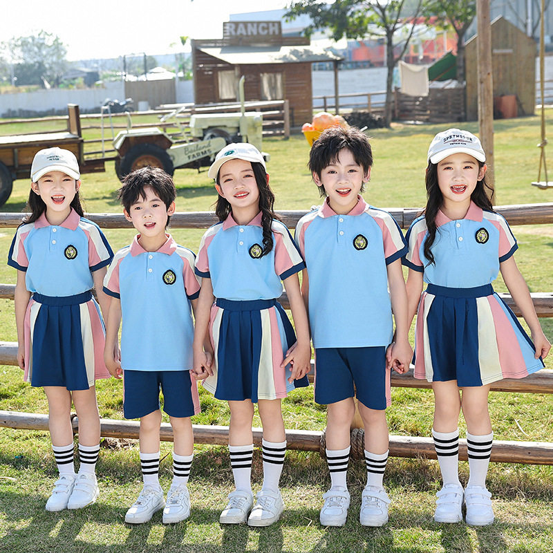 幼儿园园服夏款小学生校服儿童班服套装舒适宽松运动表演服
