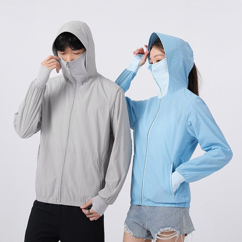 跨境夏季防晒空调服皮肤衣防晒制冷风扇服户外排汗风扇衣服男女款