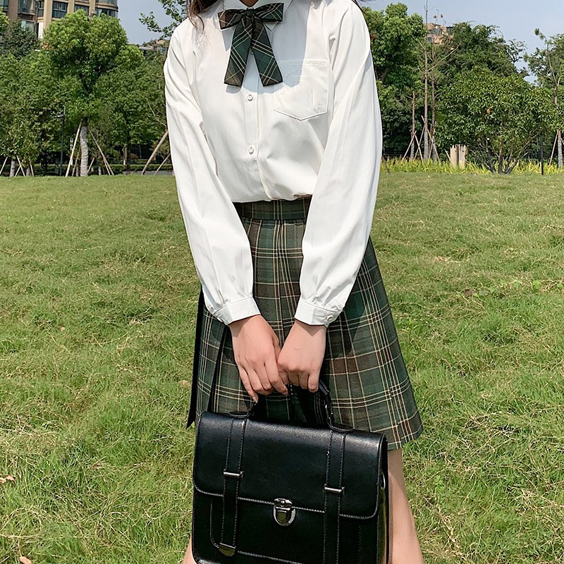 jk制服基础款衬衫女学院风夏季短袖校服中学生日系jk衬衫学生装
