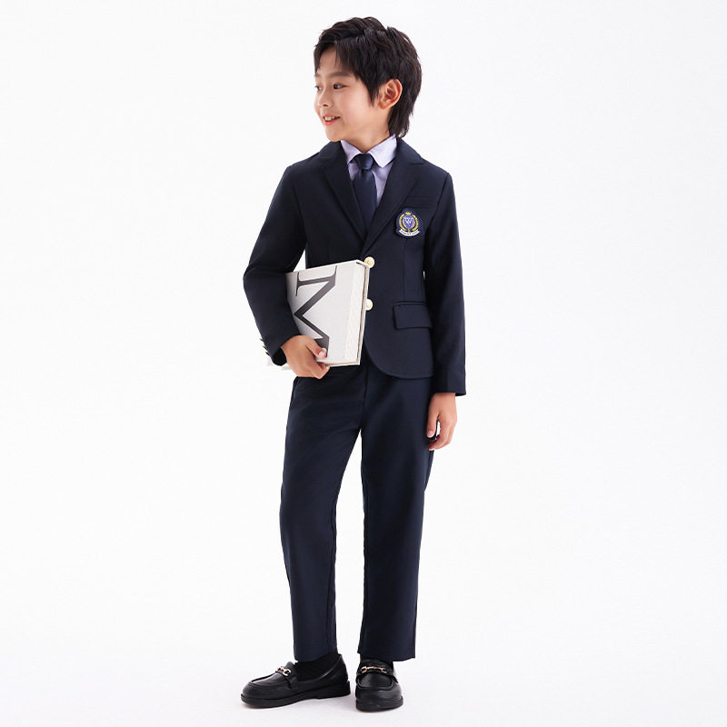 男女童校服秋款英伦风幼儿园园服小学生班服jk格子裙套装批发厂家