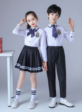 中小学生六一大合唱演出服英伦风儿童诗歌朗诵校服班服幼儿园园服