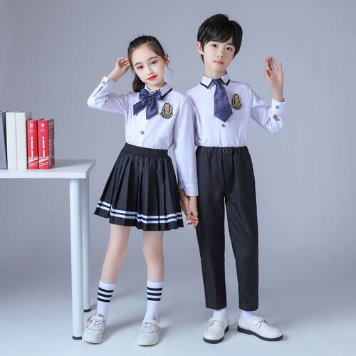 中小学生六一大合唱演出服英伦风儿童诗歌朗诵校服班服幼儿园园服