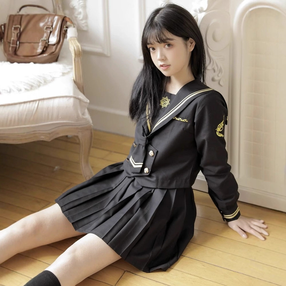 日本日系火枪手不良少女JK制服水手服学生校服班服学院风套装软妹