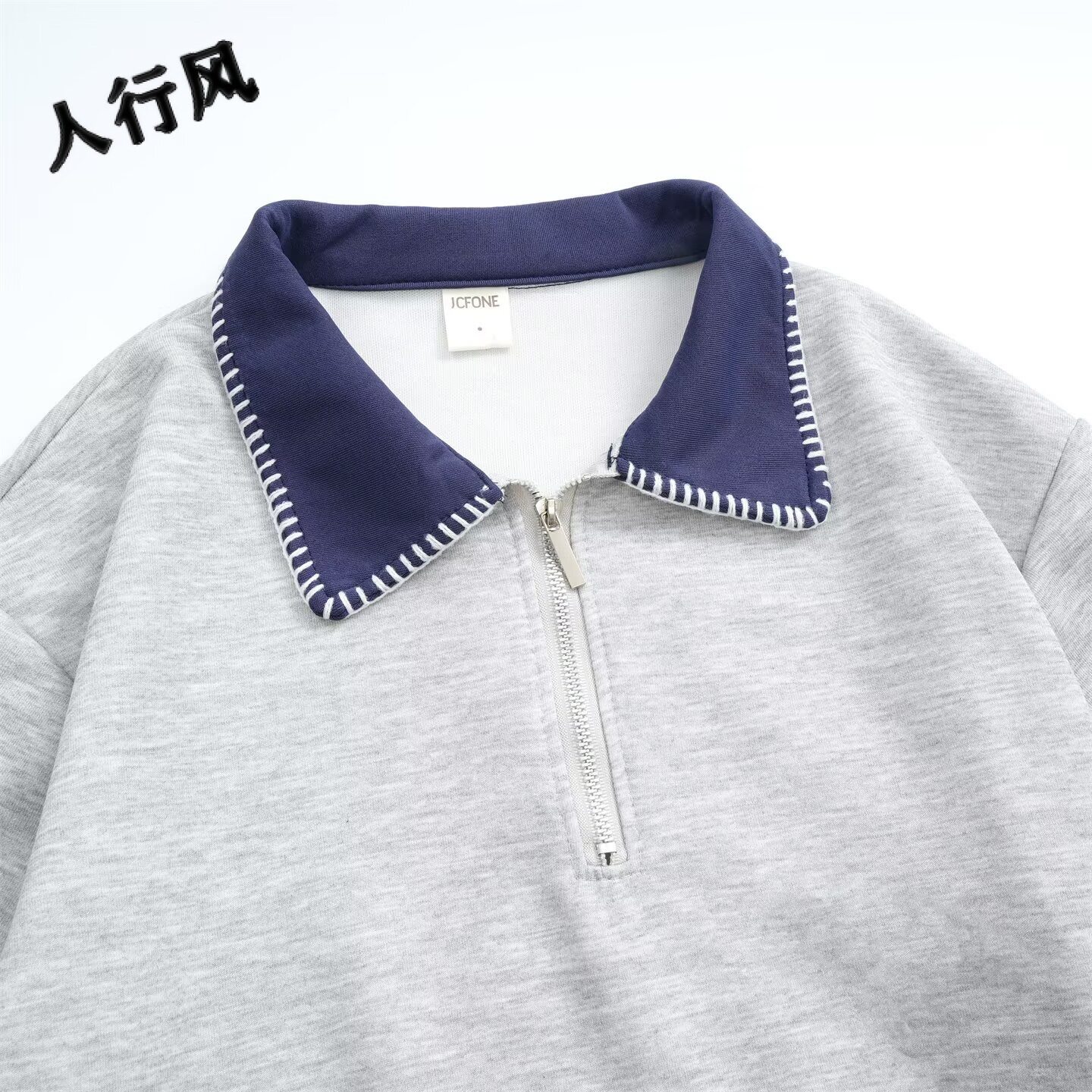 东华学校学院风polo衫校服套装中学生小学班服夏款短袖衬衫翻领衫