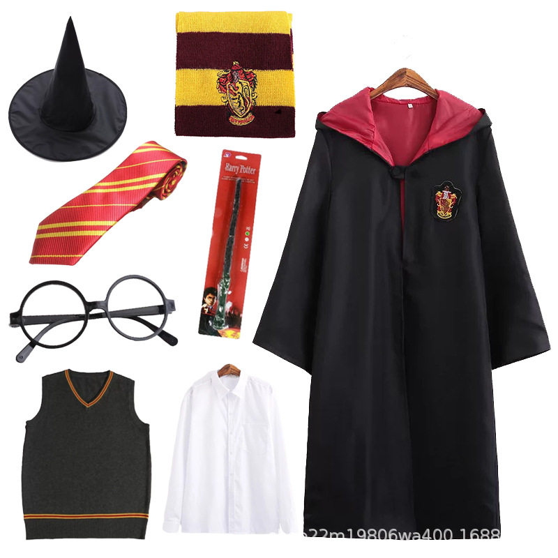 批发哈利波特魔法袍Harry披风格兰芬多校服表演服万圣节圣诞节cos