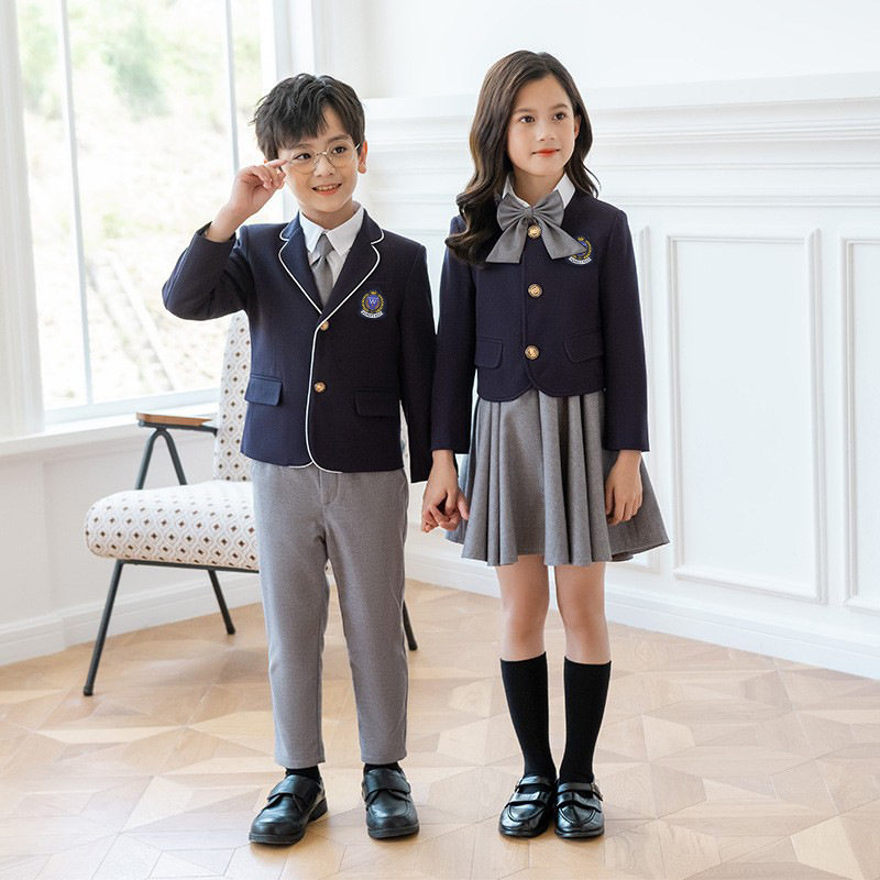小学生校服春秋装新款幼儿园园服西装学院风儿童英伦班服套装裙装