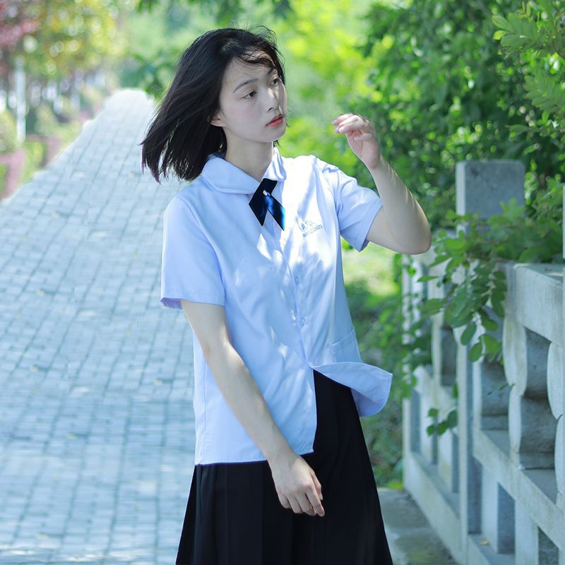 jk制服女学院风衬衫裙子泰国泰式校服娜诺全套高中生毕业班服套装