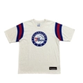 Beige 76Ers Embroidered Patchwork Sleeve T-Shirt