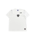 Nfl White Raiders Chest Logo Embroidered T-Shirt