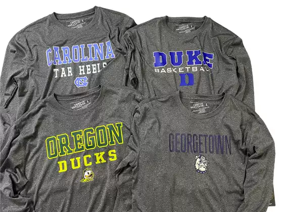 Ncaa Basketball College League Quick-Drying Shooting Training Uniform North Carolina Oregon Duke Fitness Sports Long-Sleeve Shirt!