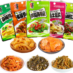 虎将榨菜麻辣榨菜豇豆海带丝萝卜干土豆片四川特产下饭菜开味咸菜