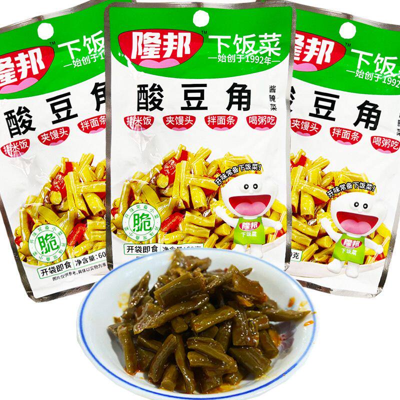 隆邦榨菜60g红油豇豆酸豆角