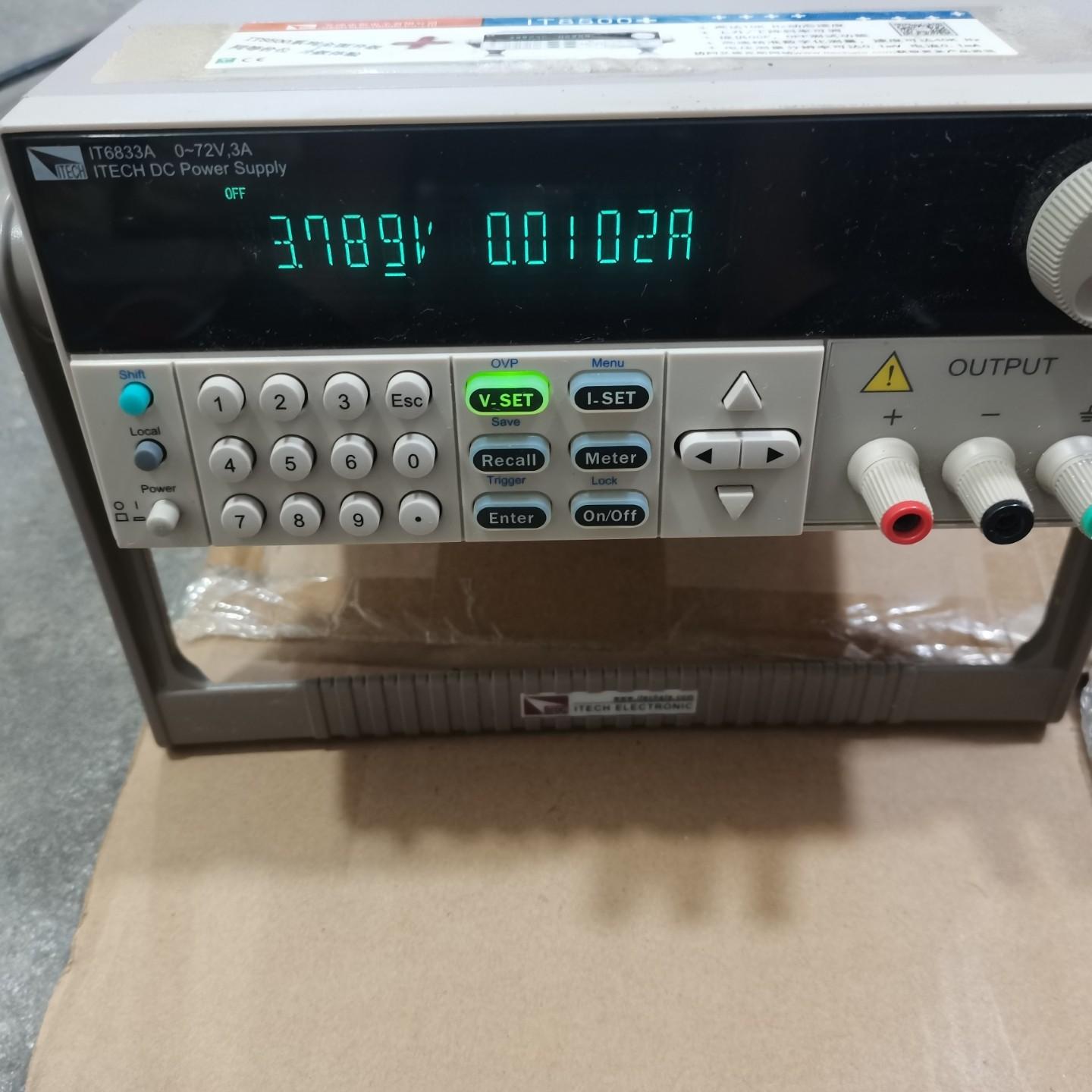 艾德克斯IT6833A直流稳压电源 72V3A   无拆