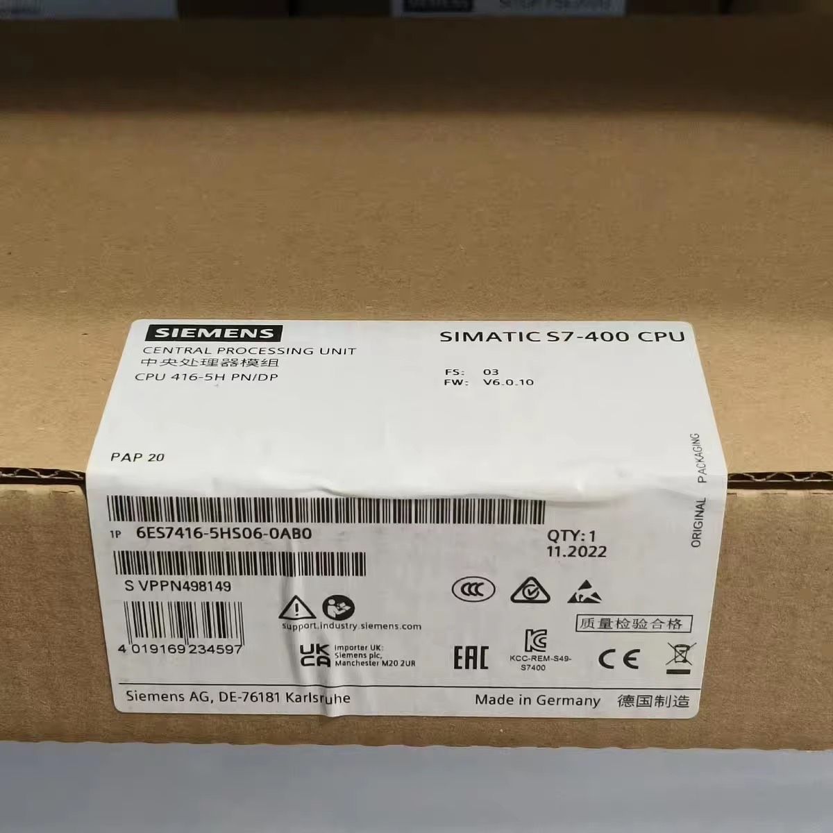 6ES7416-5HS06-0AB0 6es7416-5hs