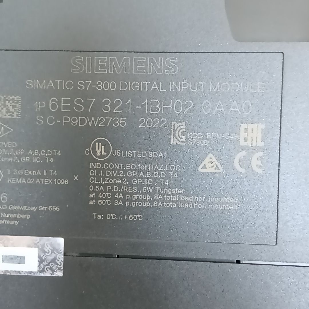 西门子S7-300数字输入模块 型号6ES7 321-1BH