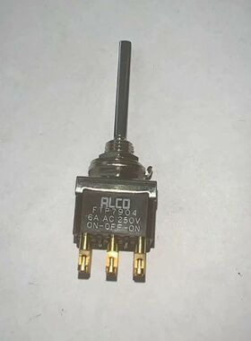 日本ALCO FTP7904 小型钮子开关 6脚3档 摇头摇