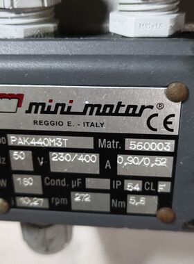 意大利Mini motor电机 PAK440M3T 230/