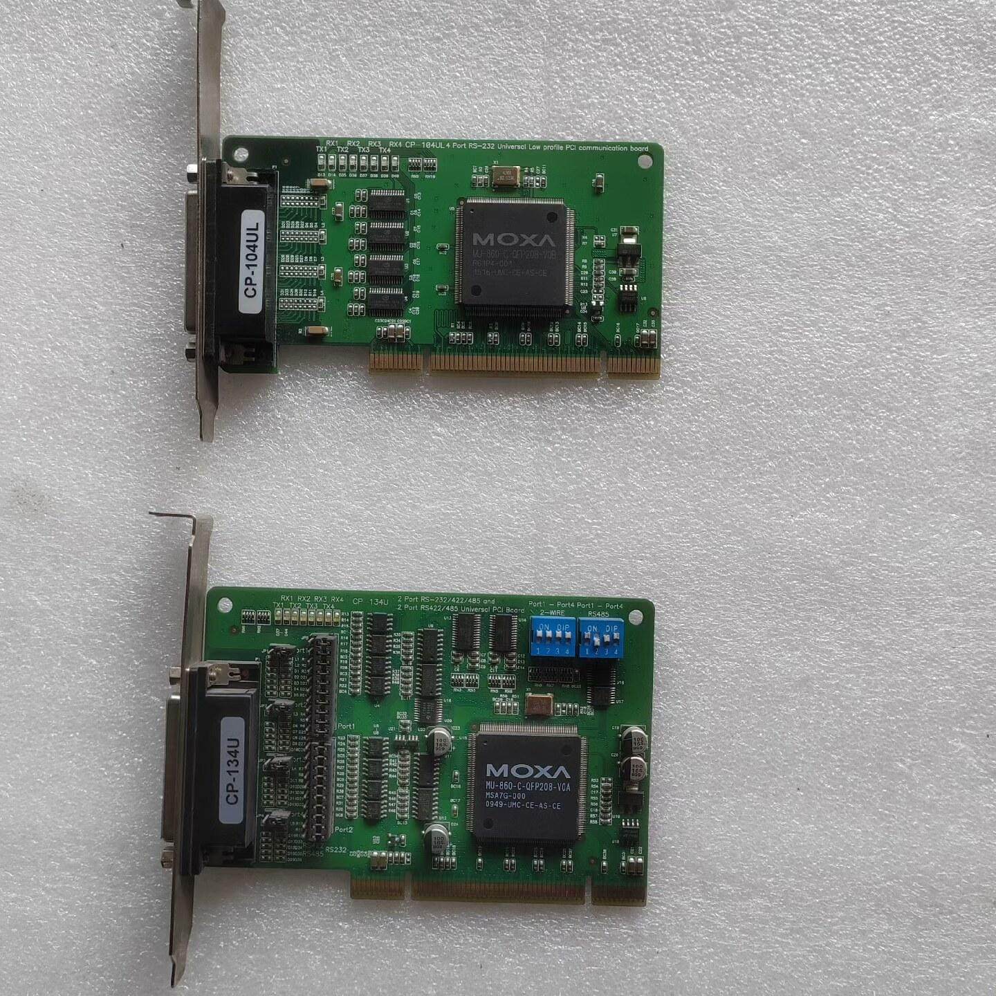 摩莎 MOXA CP-134U  CP-104UL 拆机卡