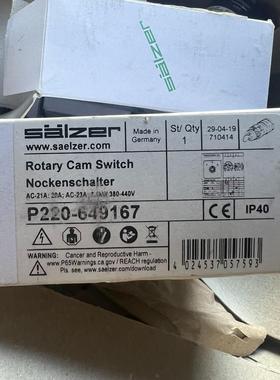 全新德国salzer p220-649167旋转开关