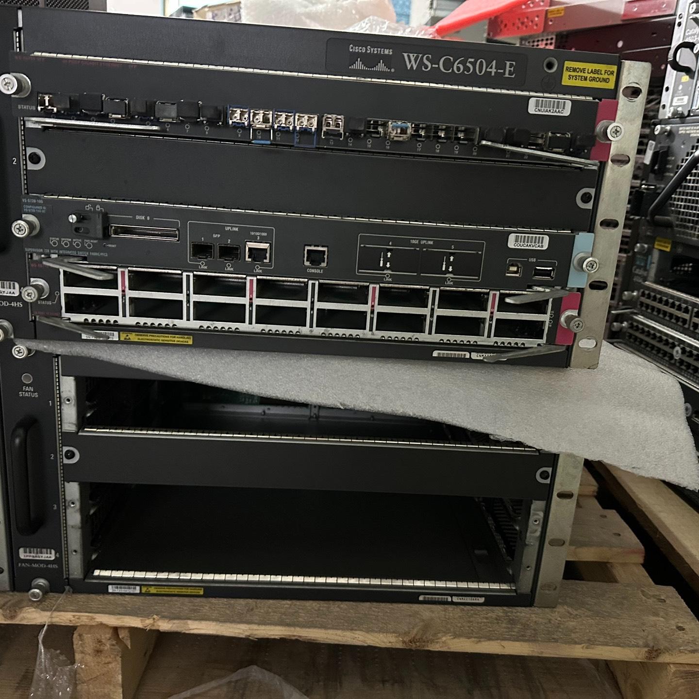 思科机框WS-C6504-E 带风扇双电源pWR-2700-