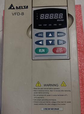 台达B系列变频器3.7kw  380v 型号VFD037B4