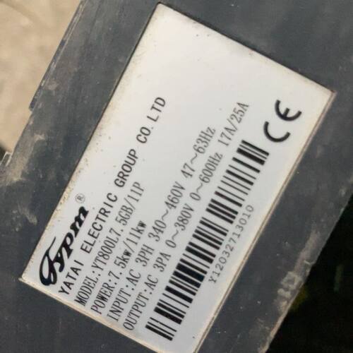 亚泰y?t?800系列变频器配件。yt315k03、主板10